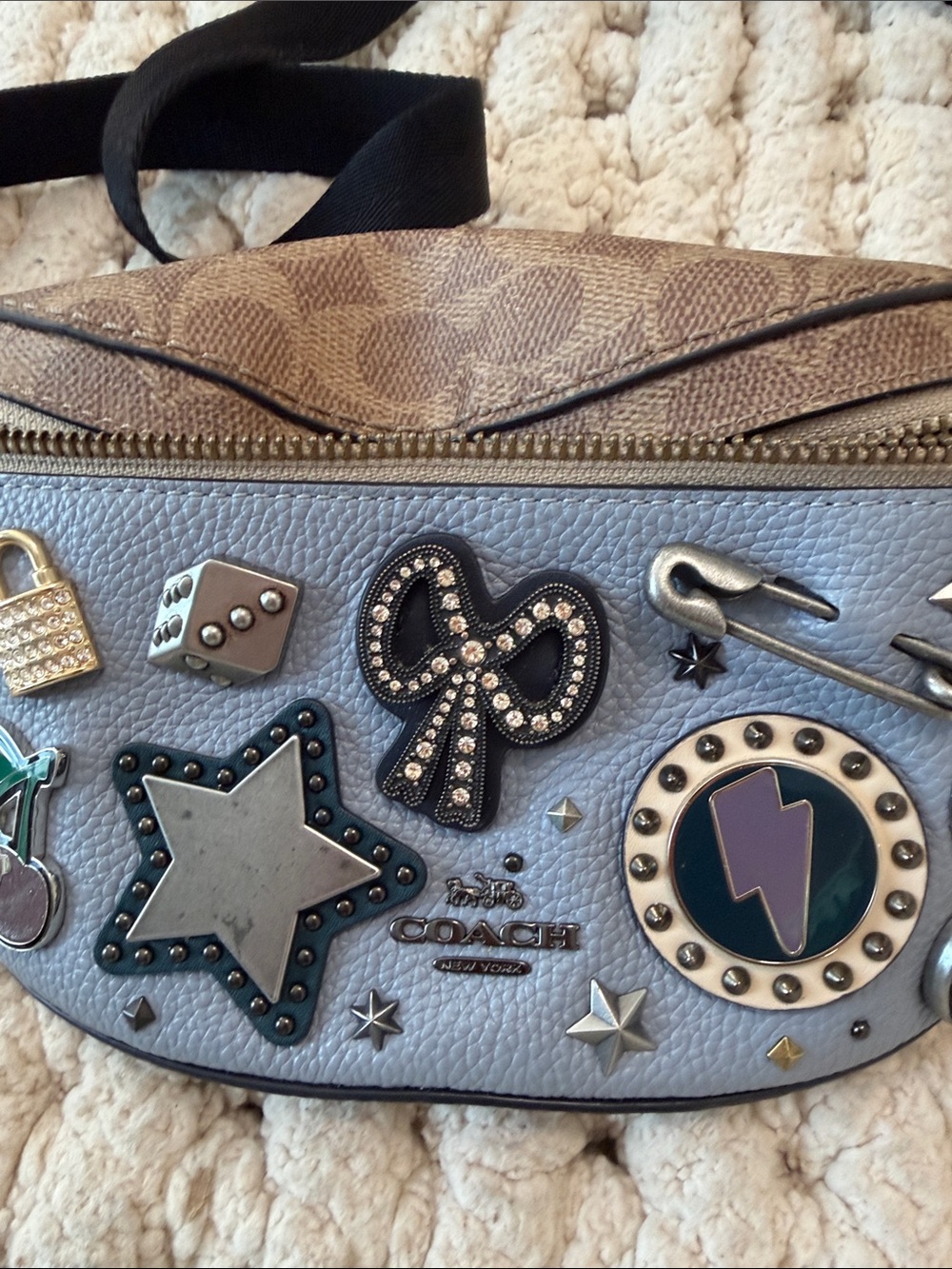 Coach Souvenir Pins Leather Belt Bag - Picture 7 of 11